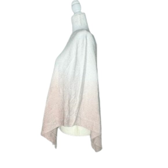 Barefoot Dreams CozyChic Ultra Lite Ocean Breeze Poncho Ombre Rose Mist One Size - Picture 4 of 8